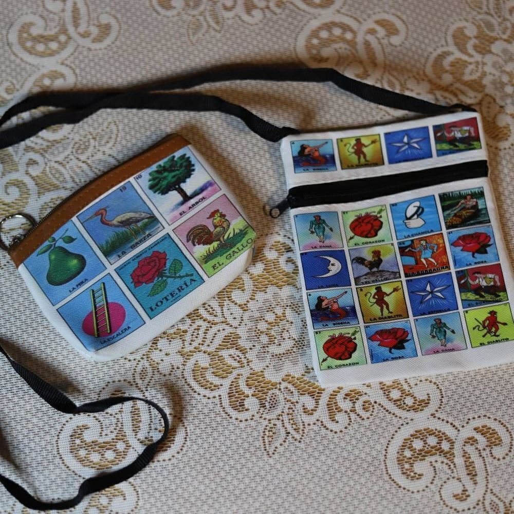 Loteria Bingo Shoulder Bag and Coin Purse